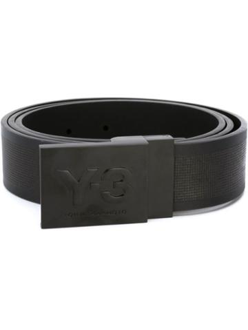 Y-3 Monocolour Belt, Men's, Size: L, Black, Rubber