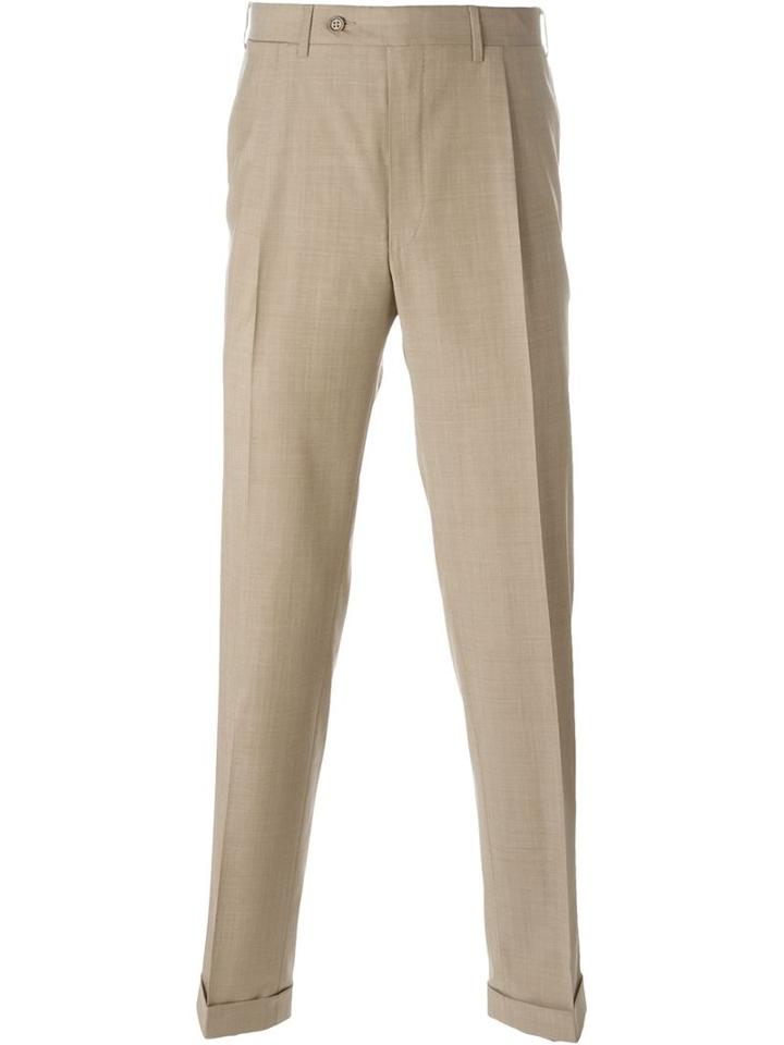 Canali Classic Chinos, Men's, Size: 50, Nude/neutrals, Wool