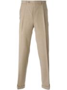 Canali Classic Chinos, Men's, Size: 50, Nude/neutrals, Wool