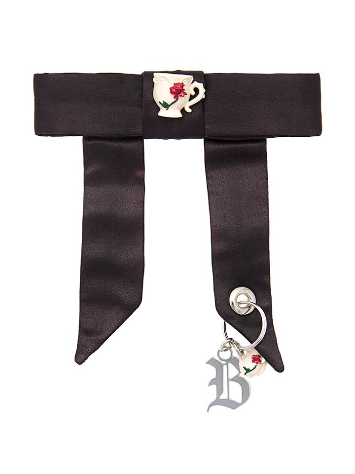 Christopher Kane Ribbon Brooch - Black