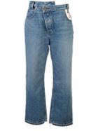 Monse High Waisted Wide Leg Jeans - Blue