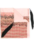 Forte Forte Tassel Detail Scarf - Pink & Purple