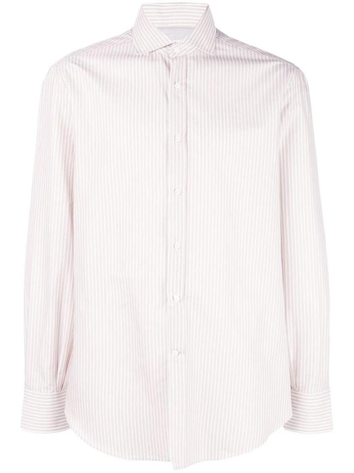 Brunello Cucinelli Classic Stripe Shirt - White