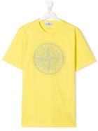 Stone Island Junior Teen Logo Printed T-shirt - Yellow