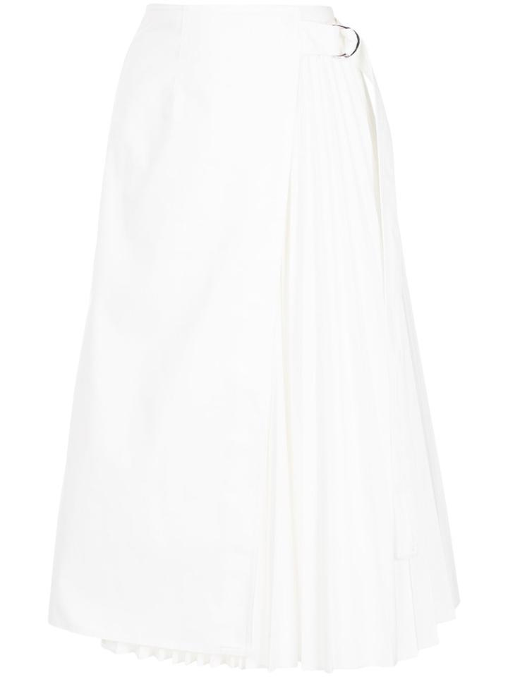 Le Ciel Bleu Layered Pleated Skirt - White