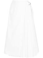 Le Ciel Bleu Layered Pleated Skirt - White