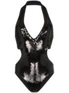 Saint Laurent Sequin-embellished Body - Black