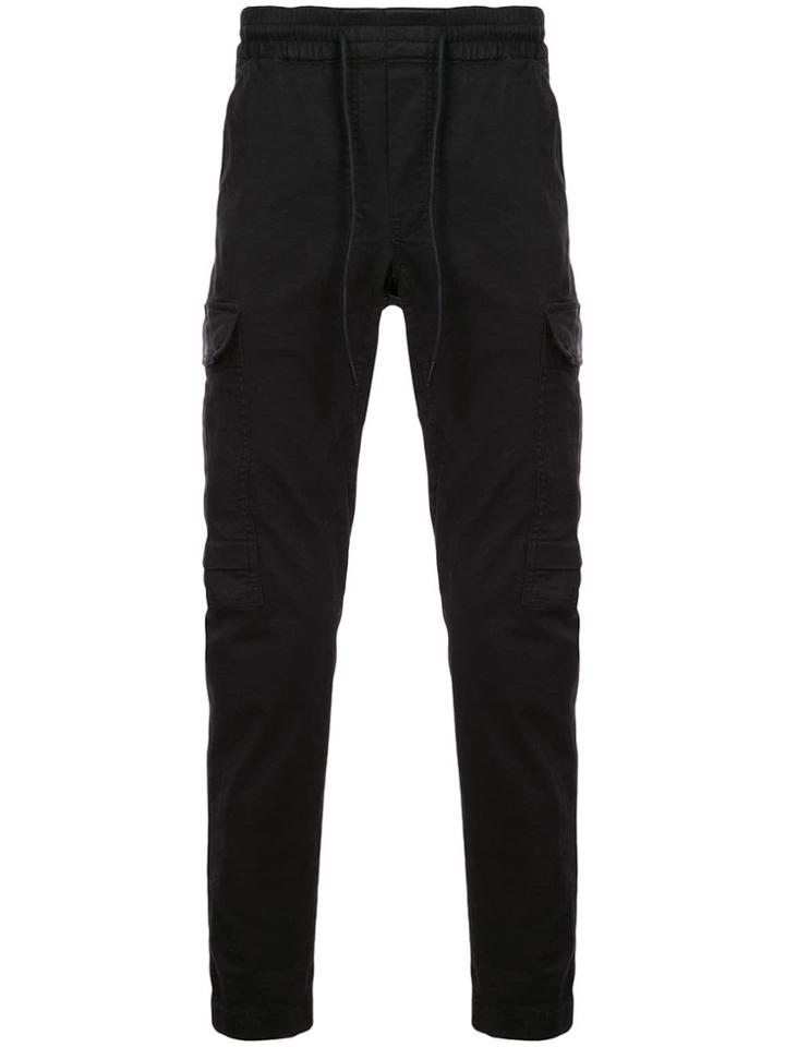 J Brand Slim Fit Track Pants - Black