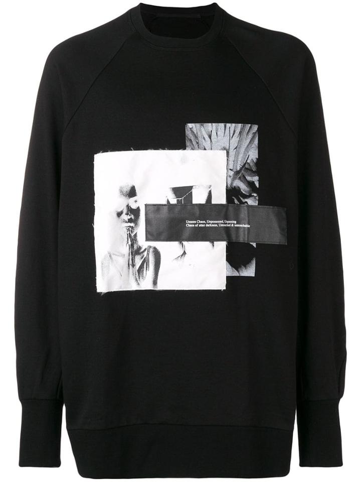 Julius Graphic Print Sweatshirt - Black