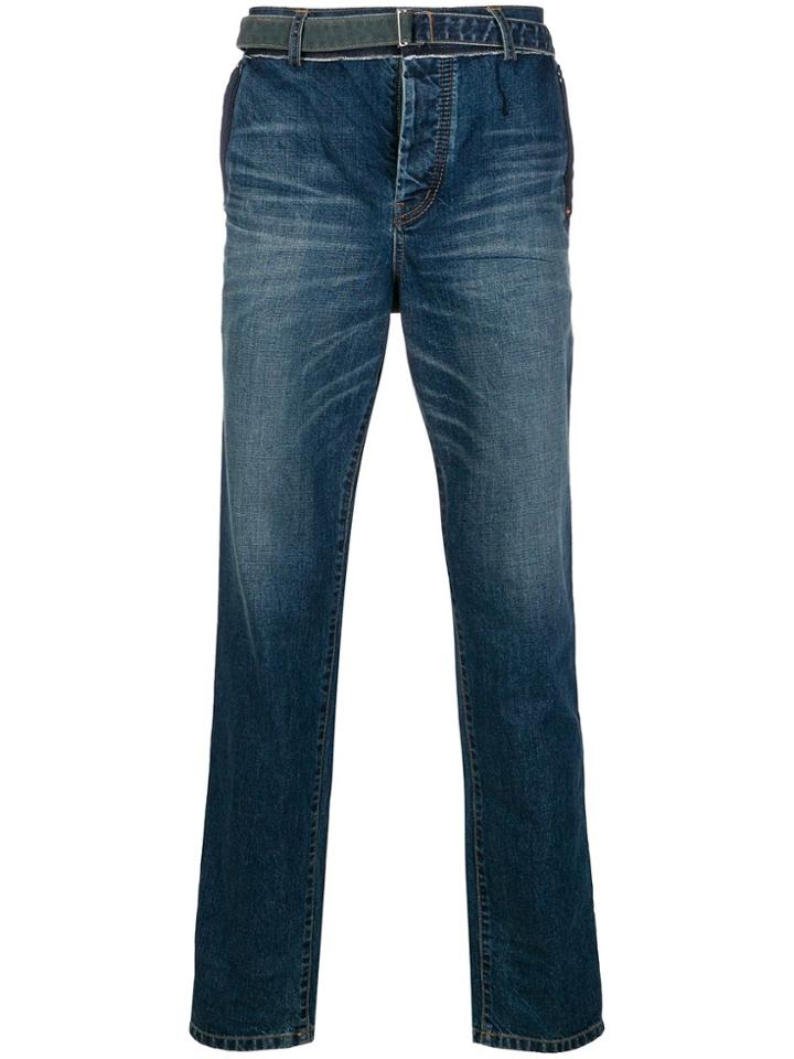 Sacai Straight Cut Jeans - Blue