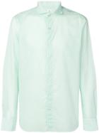 Finamore 1925 Napoli Leaf Pattern Shirt - Green