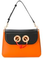 J.w.anderson Contrast Bullring Lock Bag, Women's, Yellow/orange, Calf Leather