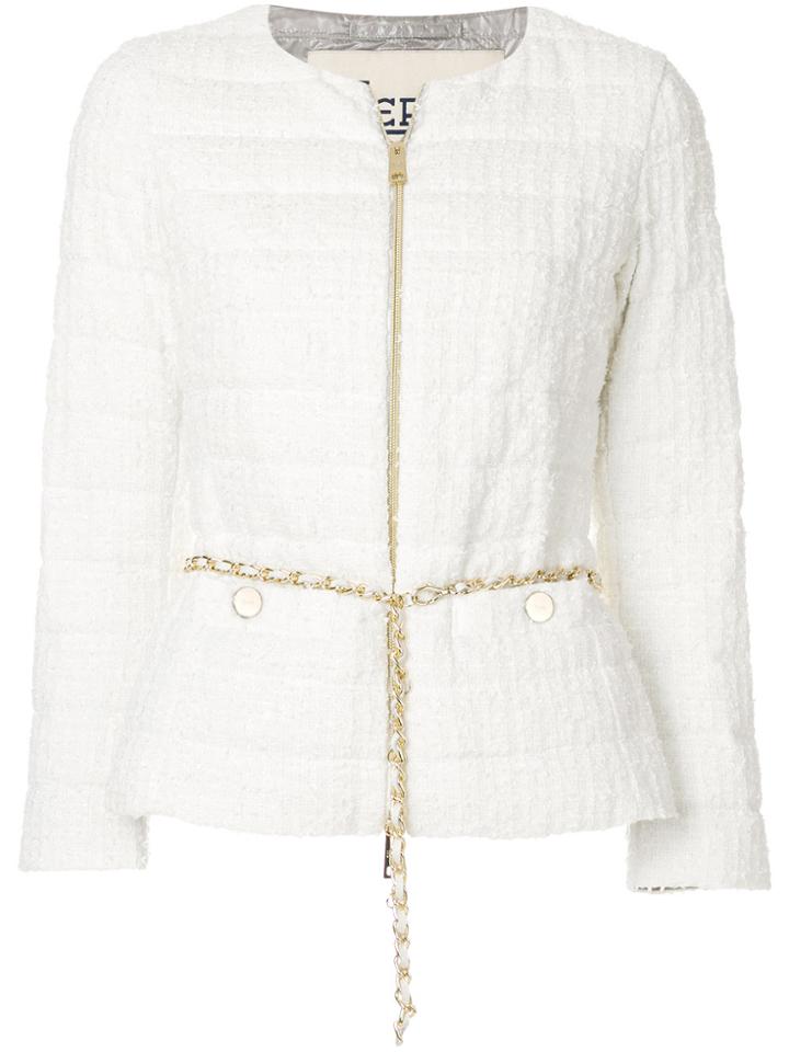 Herno Zip Up Padded Jacket - White