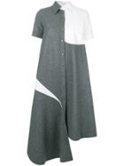 Thom Browne Flannel Shirt Dress - Grey