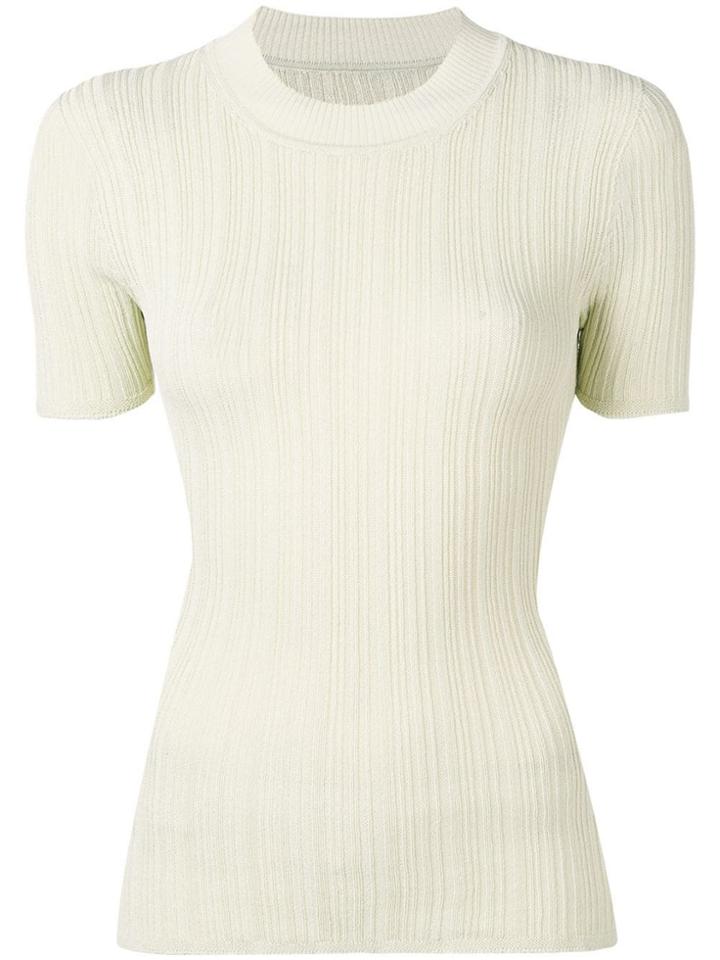 Jacquemus Basic Ribbed T-shirt - Neutrals