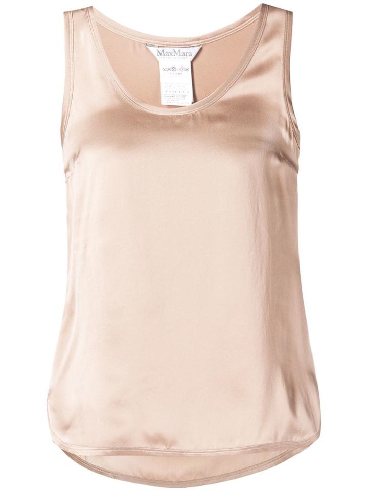 Max Mara Sleeveless Shift Blouse - Neutrals