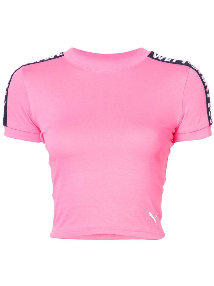 Fenty X Puma Ss Cropped T-shirt - Pink & Purple