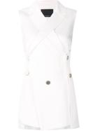 Proenza Schouler Asymmetric Waistcoat - White