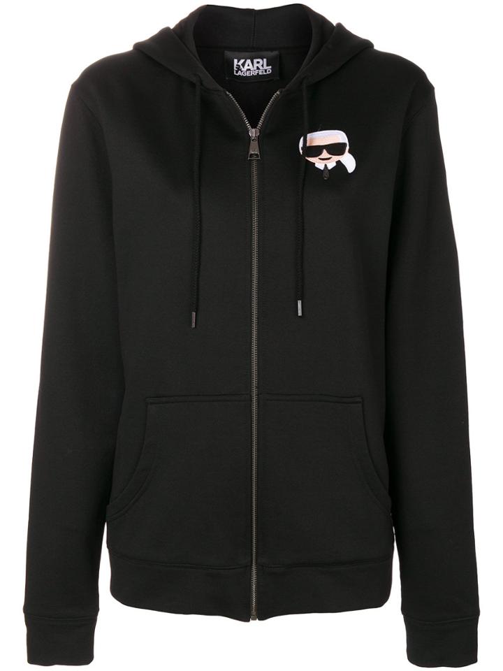 Karl Lagerfeld Ikonik Emoji Hoodie - Black