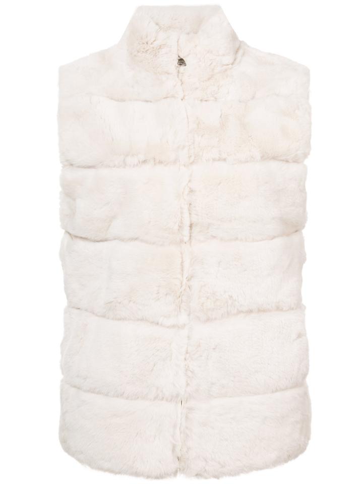 Dolce Cabo Sleeveless Jacket - White