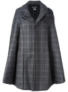 Junya Watanabe Comme Des Garçons Plaid Zipped Coat, Women's, Size: Small, Grey, Silk/wool/nylon/cupro