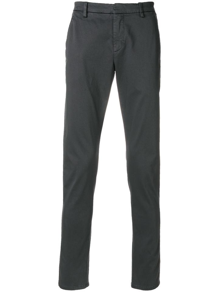 Dondup - Fitted Tailored Trousers - Men - Cotton/spandex/elastane - 40, Grey, Cotton/spandex/elastane