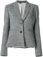 Ps Paul Smith Fitted Embroidered Blazer - Grey