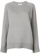 Sminfinity Ribbed Crew Neck Sweater - Grey
