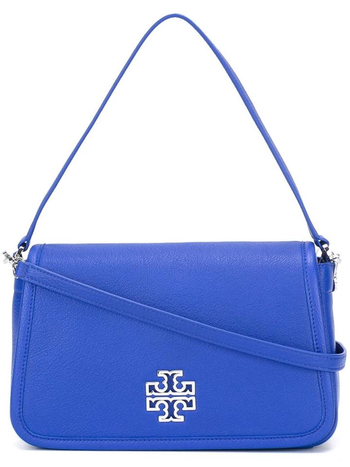 Tory Burch Flap Shoulder Bag, Women's, Blue