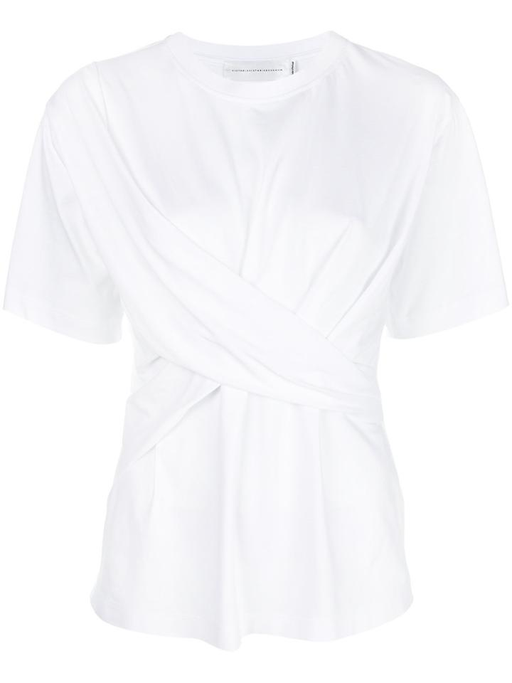 Victoria Victoria Beckham Draped T-shirt - White