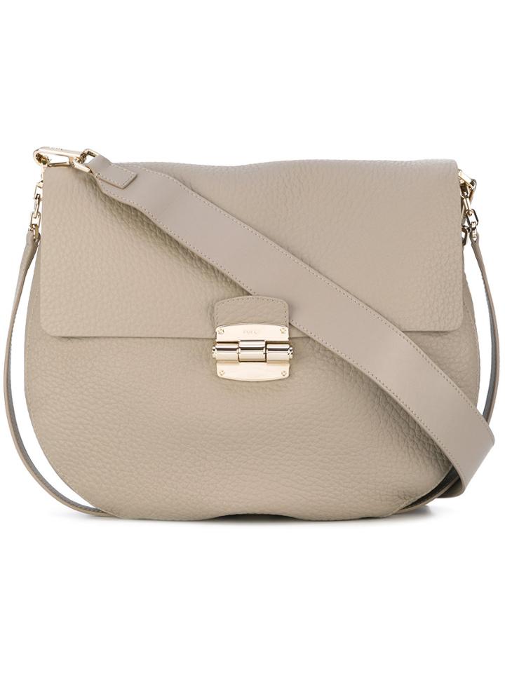 Furla Large Club Shoulder Bag - Grey