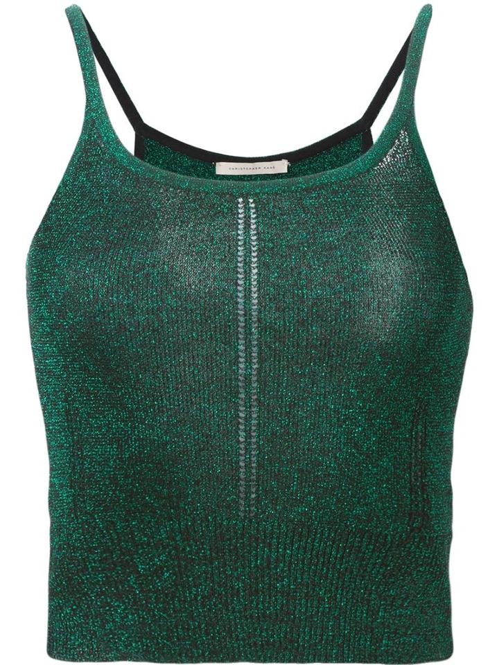 Christopher Kane Cropped Knit Tank Top