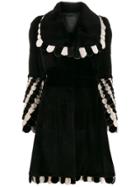 Fendi Pre-owned 2000s Scallop Trim Coat - Black