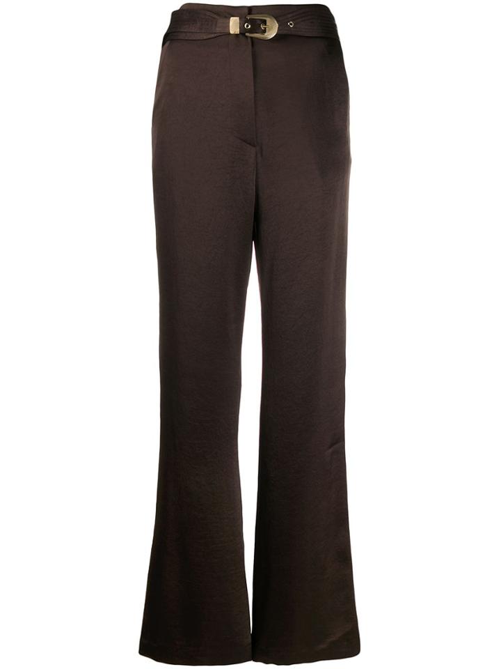 Nanushka Kisa High-waisted Trousers - Brown