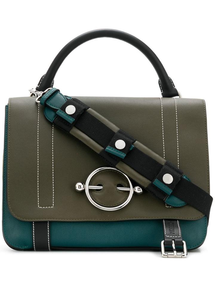 Jw Anderson Disc-hardware Tote Bag - Green