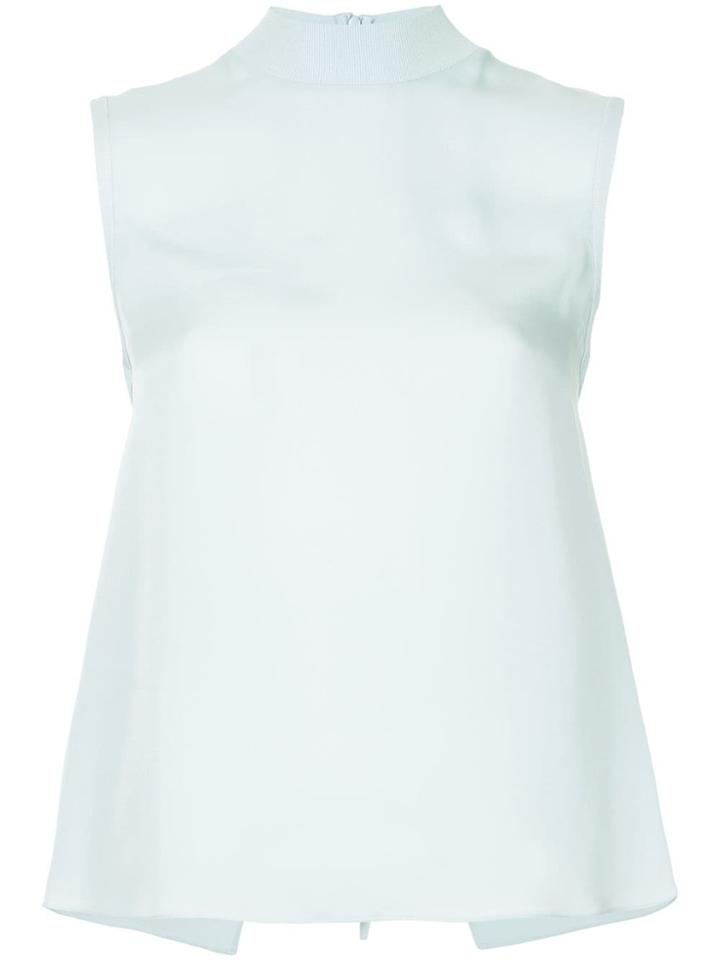 Vince Back Tie Top - Blue