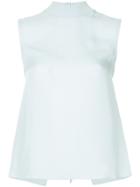 Vince Back Tie Top - Blue