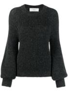 Pringle Of Scotland Blouson-sleeve Sweater - Grey