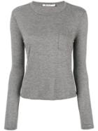 T By Alexander Wang Classic Round Neck T-shirt - Grey
