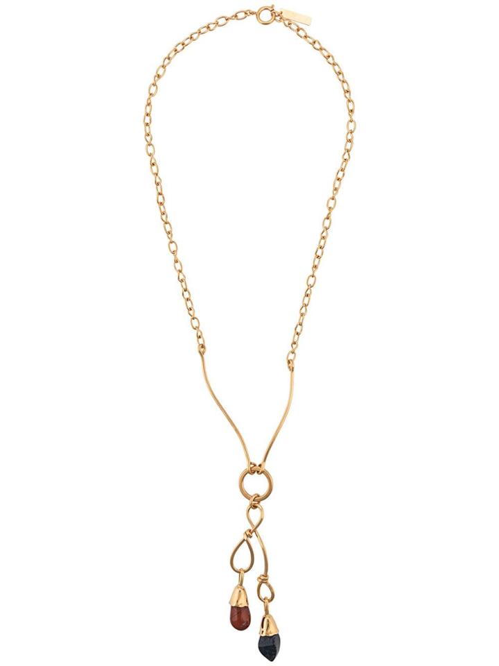Marni Double Pendant Necklace - Gold