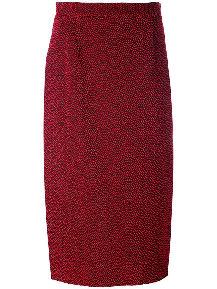 Roland Mouret - Arreton Skirt - Women - Cotton/polyester/spandex/elastane/viscose - 14, Red, Cotton/polyester/spandex/elastane/viscose