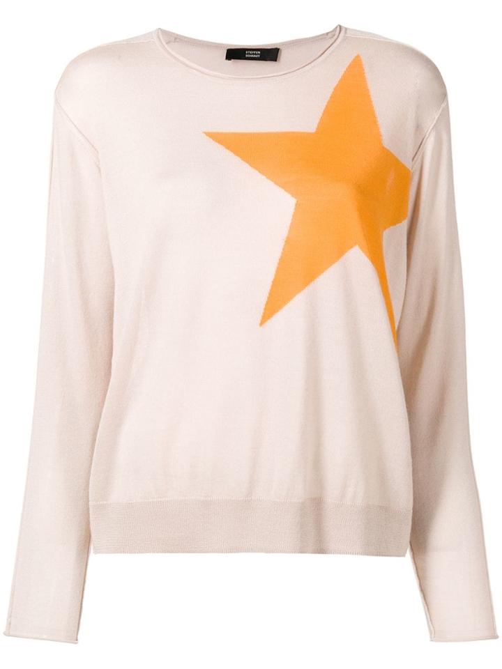 Steffen Schraut Star Pattern Jumper - Neutrals