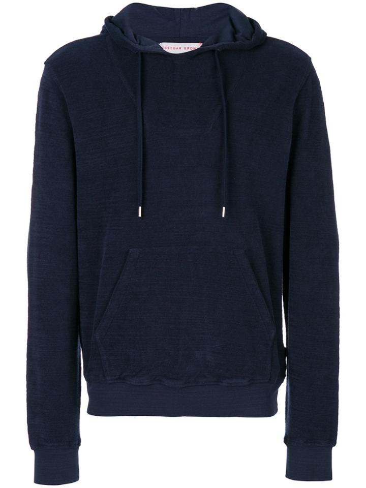 Orlebar Brown Long Sleeved Hoodie - Blue