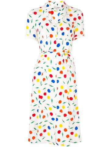 Hvn Cherries Print Dress - White