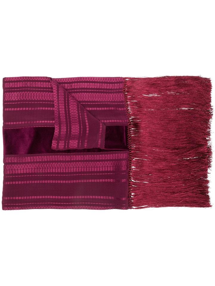 Zeus+dione Frayed Scarf - Purple