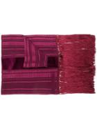 Zeus+dione Frayed Scarf - Purple
