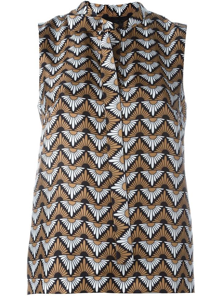 Max Mara Studio Geometric Print Top