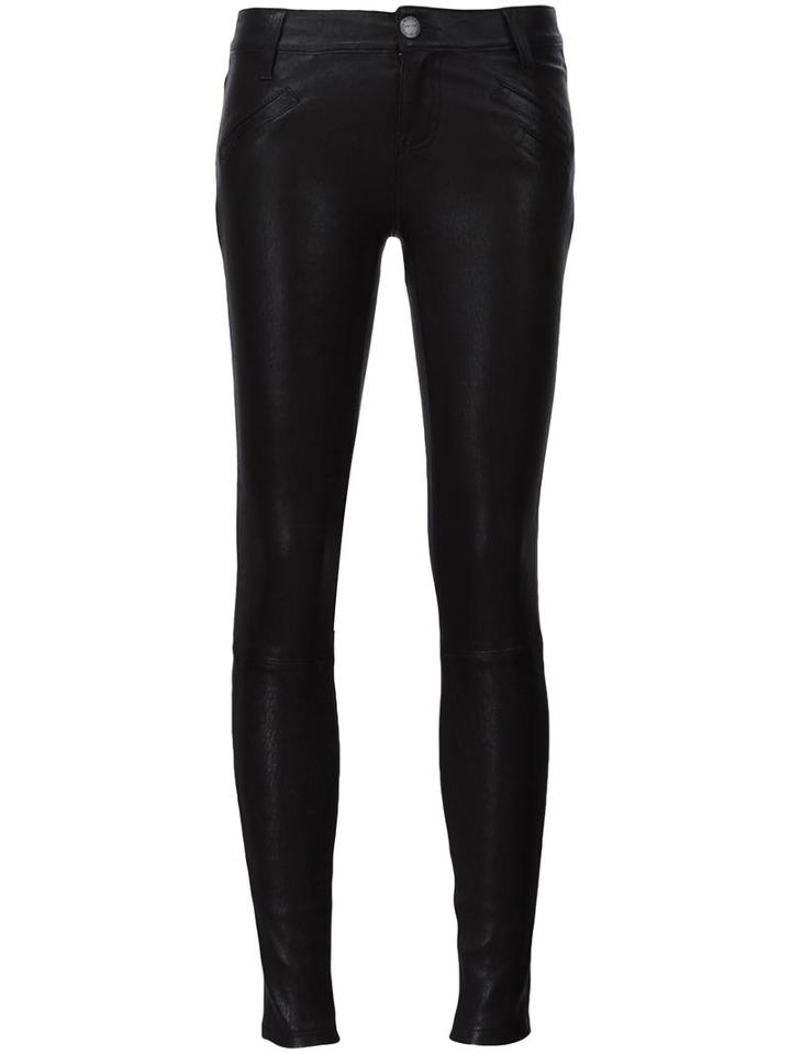 Current/elliott Leather Trousers, Women's, Size: 28, Black, Lamb Skin