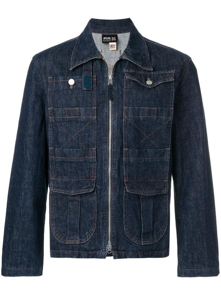 Jean Paul Gaultier Pre-owned Zip-through Denim Jacket - Blue