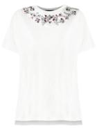 Andrea Bogosian - Embellished T-shirt - Women - Silk/cotton - P, Women's, Beige, Silk/cotton